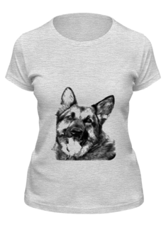 Футболка женская Printio Овчарка серая L
