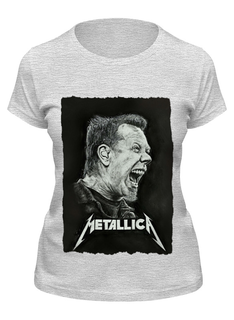 Футболка женская Printio Metallica серая XL