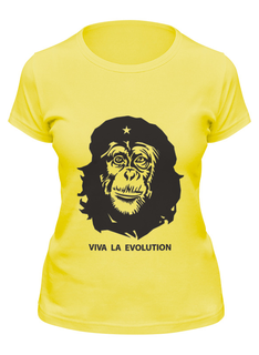 Футболка женская Printio Viva la evolution желтая M