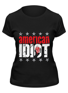 Футболка женская Printio Green day american idiot черная M