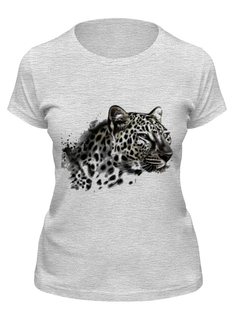 Футболка женская Printio Гепард серая M