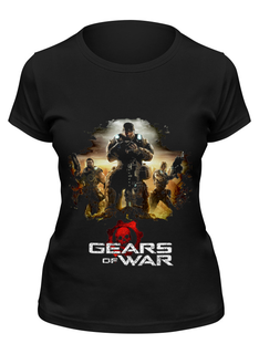 Футболка женская Printio Gears of war 2 черная M