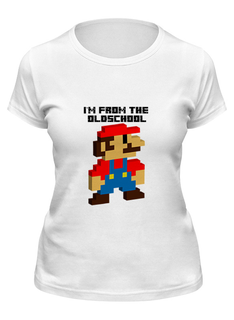 Футболка женская Printio Im from the oldschool белая M