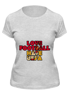 Футболка женская Printio Фанаты серая L