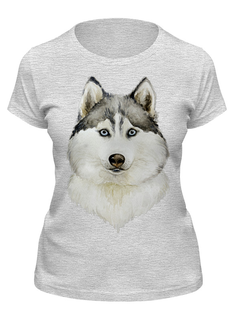 Футболка мужская Printio Хаски серая 2XL