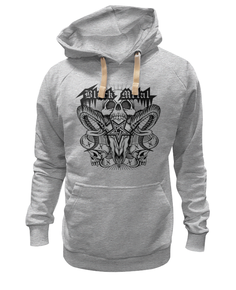 Толстовка унисекс Printio Black metal серая XS