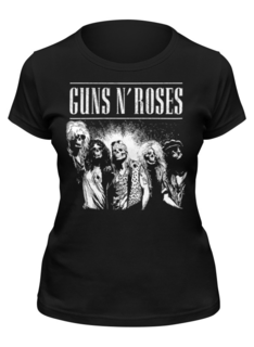 Футболка женская Printio Guns n roses черная XL
