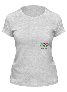 Футболка женская Printio Сочи 2014 серая 2XL