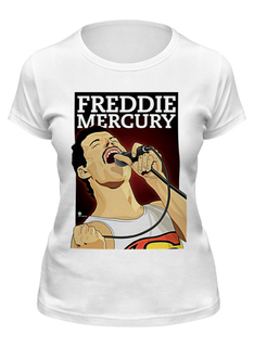 Футболка женская Printio Freddie mercury - queen белая S