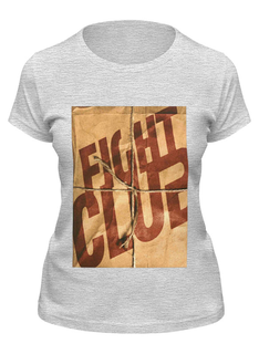 Футболка женская Printio Fight club / бойцовский клуб серая 2XL