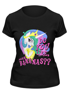 Футболка женская Printio Do you like bananas?? черная M