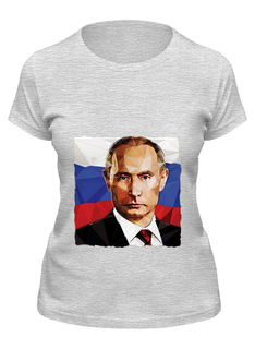 Футболка женская Printio Putin серая 2XL