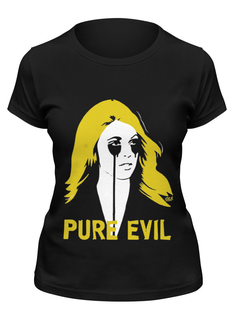 Футболка женская Printio Pure evil черная L