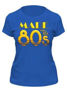 Футболка женская Printio Madeinthe80s синяя S