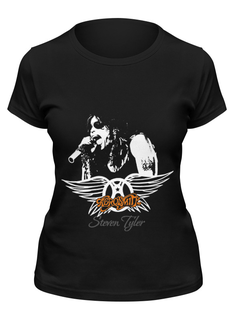 Футболка женская Printio Aerosmith черная 2XL