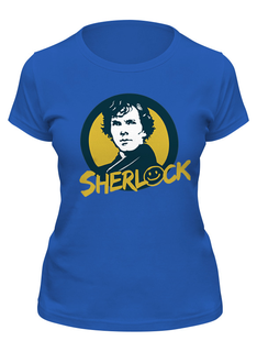 Футболка женская Printio Sherlock синяя 2XL