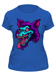 Футболка женская Printio Were wolf синяя XL