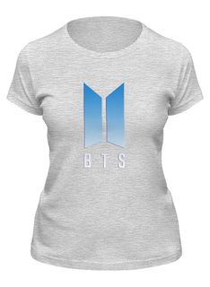 Футболка женская Printio Bts серая L