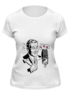 Футболка женская Printio Радио белая 2XL