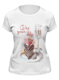 Футболка женская Printio Cake your day белая L
