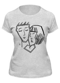 Футболка женская Printio Любовь серая 2XL