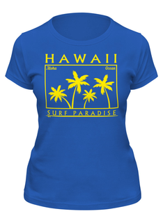 Футболка женская Printio Hawaii синяя L