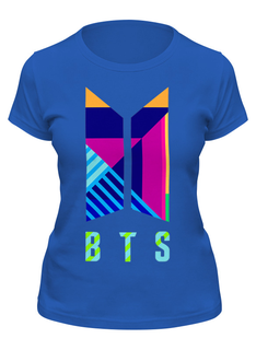 Футболка женская Printio Bts синяя XL