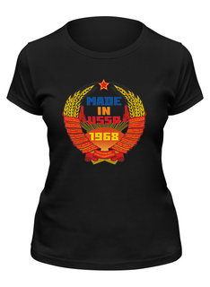 Футболка женская Printio Ussr 1968 черная M