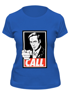 Футболка женская Printio Call saul синяя M