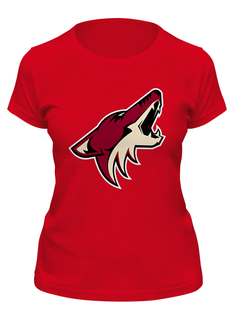 Футболка женская Printio arizona coyotes красная L
