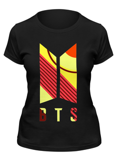 Футболка женская Printio Bts черная 2XL