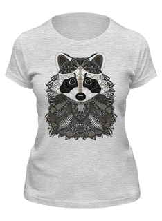 Футболка женская Printio Енотик серая L