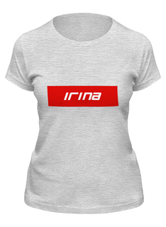 Футболка женская Printio Irina серая 2XL