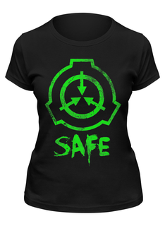 Футболка женская Printio Scp, safe черная S