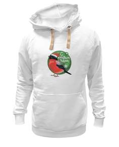 Худи Printio Снегирь. с новым годом! белое 3XL