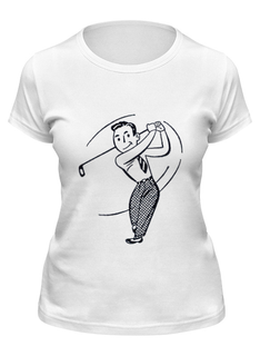 Футболка женская Printio Keep calm and play golf белая M