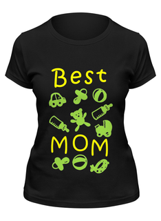 Футболка женская Printio Best mom черная S