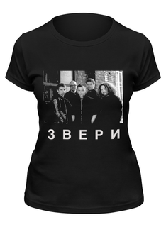 Футболка женская Printio Звери черная XL