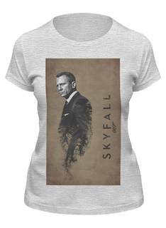 Футболка женская Printio Skyfall gray серая 2XL