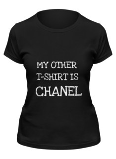 Футболка женская Printio i love brands mono ts черная M