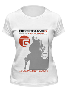 Футболка женская Printio Birmingham 6 белая 2XL