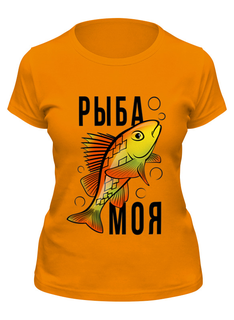 Футболка женская Printio Рыба моя оранжевая 2XL