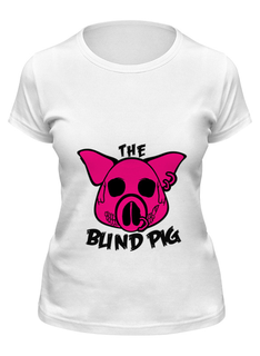 Футболка женская Printio The blind pig #2 белая 2XL