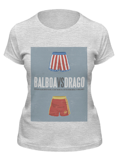 Футболка женская Printio Rocky / рокки серая S