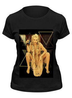 Футболка женская Printio Ke$ha черная S
