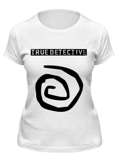 Футболка женская Printio True detective белая 2XL