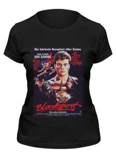 Футболка женская Printio Bloodsport / кровавый спорт черная M