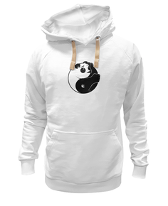 Худи Printio Панда (panda) белое 2XL