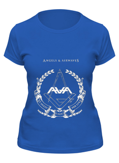 Футболка женская Printio Angels and airwaves freemason синяя XL