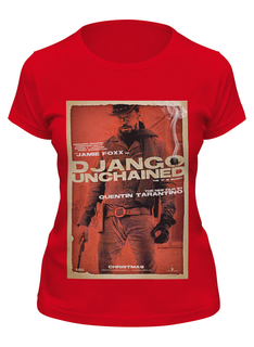 Футболка женская Printio Django unchained - jame foxx красная 2XL